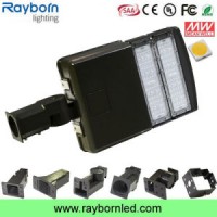 6500k Daylight Motion Sensor Parking Lot LED Shoebox Lighting 100W