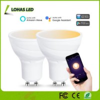 5W GU10 Multicolored LED Spotlight Bulb WiFi Smart LED Bulb Compatible with Alexa and Google Home