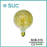 New Products 2018 G125 UL 4W E27 LED Filament Bulb