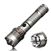 Rechargeable 5 Modes Tactical for Defense or Emergency and Self Defense Zoomable T6 Flashlight