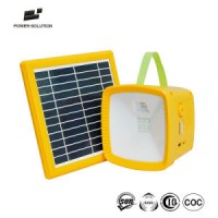 Portable Solar LED Lantern Light with FM Radio for Home Camping Lighting