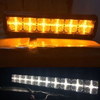 12inch 23inch White Amber Ledbar Offroad 7D DRL Day Running Light Bar 45inch