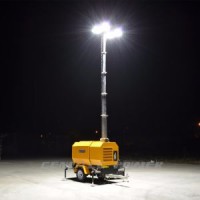 Mobile Light Tower Night Works Vehicle-Mounted Tower Light