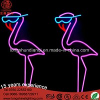 11-15W IP65 IP68 Customized LED Flamingo Neon Sign for Outdoor Decoration