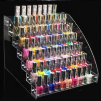 Acrylic Nail Polish Table Rack Organizer Display (Hold Up To 70 Bottles)