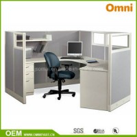 Single Office Cubicle; Metal Tile System Workstation (OMNI-MP-003)