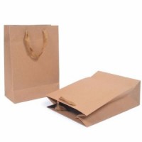 Custom Logo Printed Food Grade Plain Kraft Paper Bag