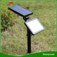 48 LEDs Solar Microwave Radar Motion Sensor Light IP65 Waterproof Wall Mount Landscape Insert Solar