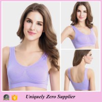 Colorful Double Layer Gym Seamless Genie Bra with Pad (FG5855)