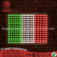 LED Italian Flag Lights Poles for Sale with Green White Red