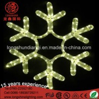 Outdoor LED White Snowflake Pendant Christmas Motif Light for Window Decoration