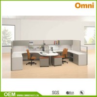 Double Office Cubicle; Two Person Classical Workstation (OMNI-AO2-111)