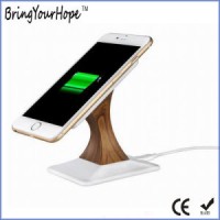 Wooden Finished Phone Stand Wireless Charger (XH-PB-213)