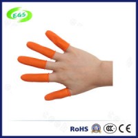 ESD Free Latex Industrial Orange Finger Cot of Skid Resistance