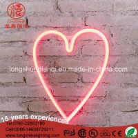 Outdoor Christmas Neon Heart Signage Wall Decoration Light