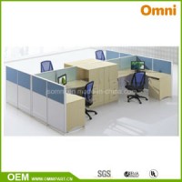 Double Office Cubicle; Two Peron Classical Workstation (OMNI-AO2-157)