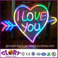 Heart Shape LED Neon Sign RGB Decorative Soft Neon