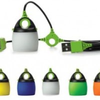 Multi Color Outdoor Camping LED Light USB Chainable Hook Lamp