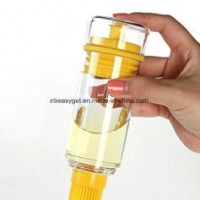 Bottle Baster Brush for BBQ - Pour Brush Store with Non-Clogging Silicone Dual Oil Brush Space Saver