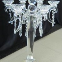 Crystal Candle Holder with Seven Posters...