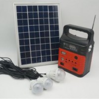 10W Solar Panel with Radio Player Bluetooth Torch Use for Home Lighting