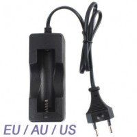 Us Au EU Plug Travel Charger 18650 Charger 3.7V 18650 Battery Wired Single Charger Protected for LED