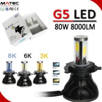 Top Lumen 18 Months Warranty 80W 8000lm 9V-36V H1 H3 H7 9005 9006 Head Light LED for Car LED Headlig