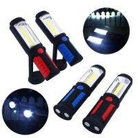 with 360 Degree Rotating Hook Rechargeable Emergency Camping Torch Magnetic 3W COB Work Light