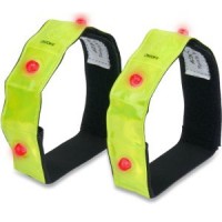 4 LED Reflective Armband Glow Band Sport Bracelet Safety Wristband