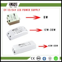 Ce Plastic Shell LED Driver 12 24V 6W 12W 18W 30W 40W 60W High PF LED Driver