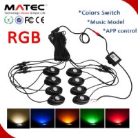 China Deck Light Rock Light 12V 24V RGB 5 Colors Blue Red Green Yellow Warm White Color Change Marin