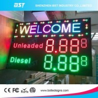 Outdoor LED Gas Price Sign with LED Moving Sign