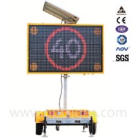 Outdoor Variable Message Sign Boards LED Display  Solar Powered Traffic Sign