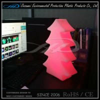 Christmas Tree LED Table Lamp Made of Poly Ethylene Material