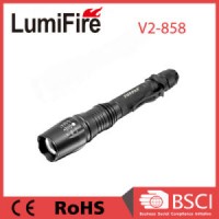 CREE T6 Zoom Aluminium LED Rechargeable Flashlight (POPPAS- V2-858)