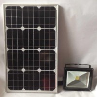 50W Solar LED Flood Light with Optical Sensor