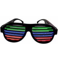 Sound Control USB LED Flashing Glasses Party Bar Fashion Eyewear Sunglasses