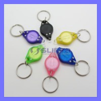 Super Hot Selling Mini Keychain Light Keyring LED Lamp Promotion Gift Cute Multi Color Logo (SL-306)