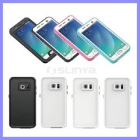 Hard PC Transparent Mobile Phone Cover Cases Shockproof Waterproof Case for Samsung S7 S6 Edge Note