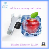 All in One Interface TF Memory Card Reader for iPhone Samsung Androids Device Lightning Micro-USB US