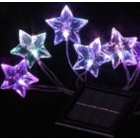 Solar Star String Christmas Light with Stars