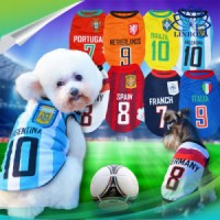 World Cup Pets Soccer Breathable Football/Basketball National Team Dog Clothes