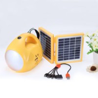 Solar Power Hand Table Desk Hand LED Reading Lamp Lantern Light with Mobile Charger and FM Radio