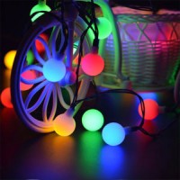 Christmas Wedding Party Multicolorful Ground Wall Solar String Strip Decoration LED Bulb Ball Lanter