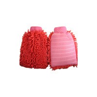 Plain Color Microfiber Chenille Car Wash Glove