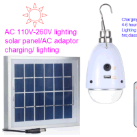 a 5 Lighting Class Solar Power Battery LED Light Bulb Lamp with Remote Control