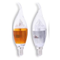 E26 LED Candle Bulb with Flame Tips  E14 3W LED Candle Light / Lamp