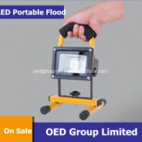 10W Portable Rechargeable LED Flood Light with Solar Panel