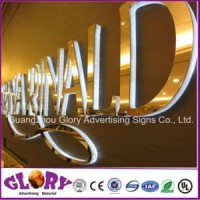 Mirror Ss with Acrylic LED Backlit and Frontlit Sign Letter