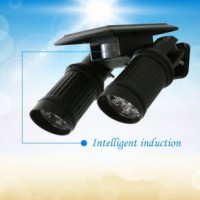 Solar Double Equipment Outdoor LED Spotlight Solar LED Induction Lamp